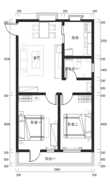 紫塞桃园，两室一厅，可办公可居住，在前排