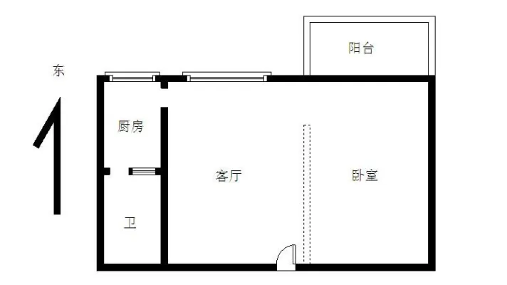 双地铁 精装一房一厅 天鹅花苑 电梯中层 拎包入住