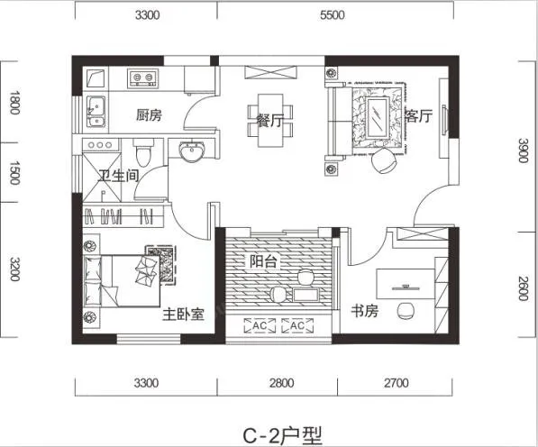 近中南 百瑞景 丁字桥 雄楚大道  2室 精装修 随时看房