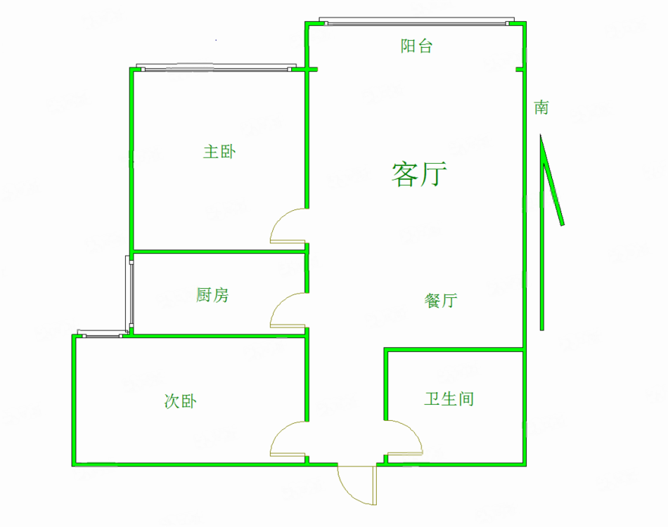 金湛上城国际,新上 金湛上城国际 电梯 精装俩居室 家具家电齐全 拎包入住3