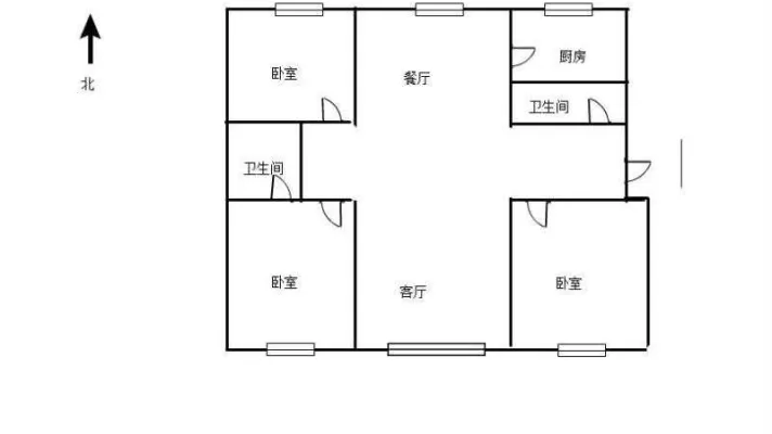 出租腾阳华瑞园三室精装修年租3.3万包物业取暖费押金3000