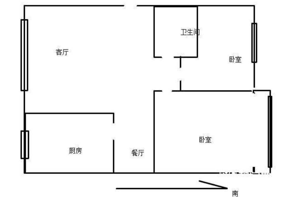 鹏祥小区东区,西工区 精装 两室 家具家电齐全 拎包入住 随时看房1