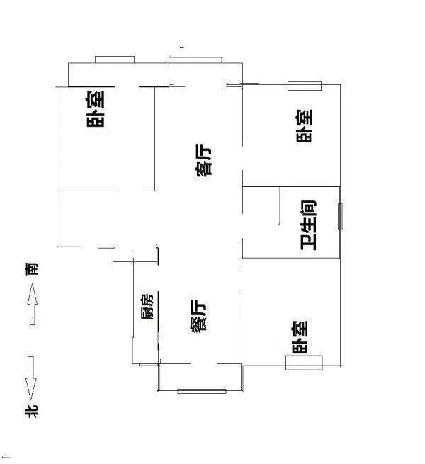 七彩世界东边三室精装修，出租！家具家电全新，拎包入住！