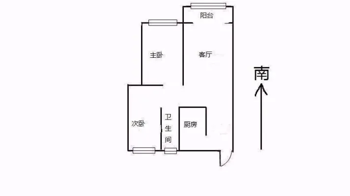 智慧锦城简单装修2房 家电齐全 拎包入住 有钥匙看房方便