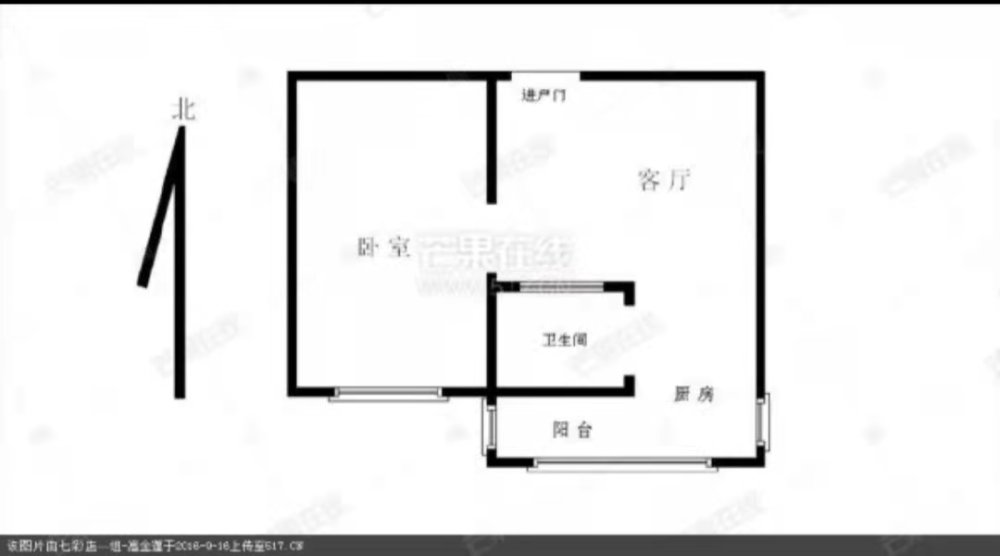 大陆街,铁西大陆46中东 单室 38平 5楼 可月交租 带家电家具1