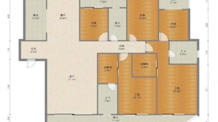 实拍一线江景房保利五房电梯中层家具家电齐全拎包入住南北通透