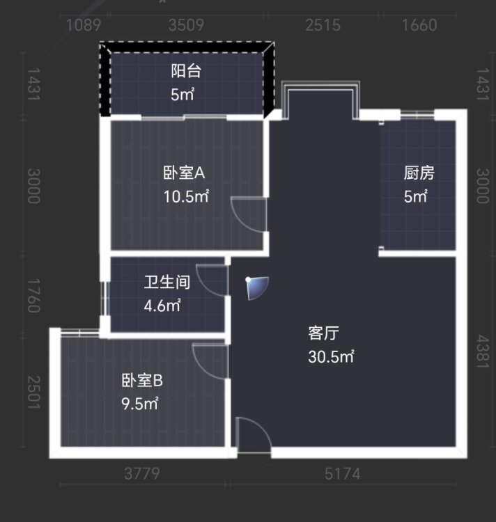 石榴园,石榴园，简装2房，武商后面！！1