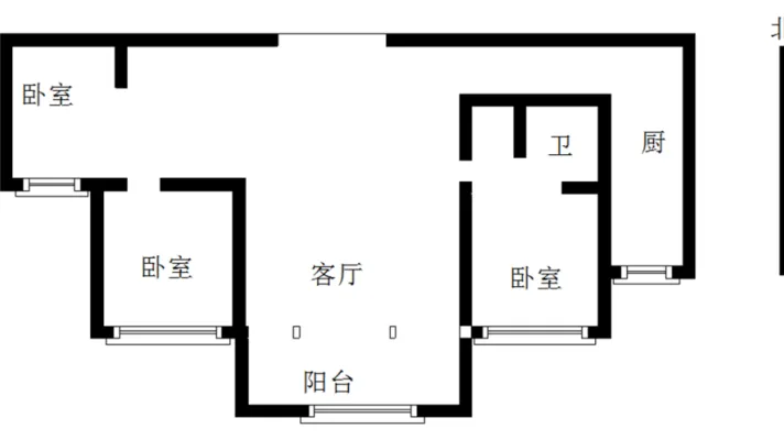 房子采光好，南北通透，拎包入住  业主诚意出