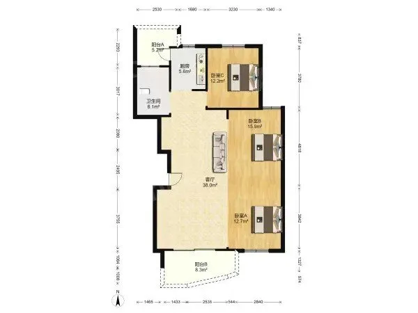 业主精装品牌家具家电 中间楼层 户型正居住舒适方便