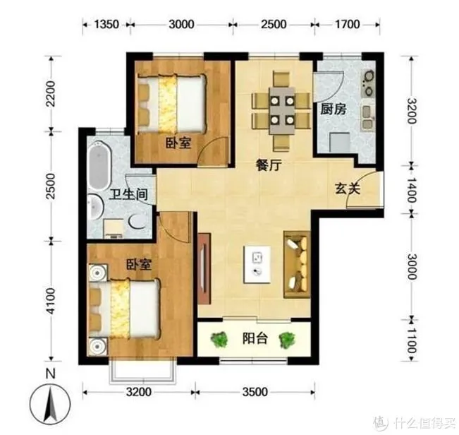 出租，路西红卫厂新颖小区，三室两厅一卫，家具家电齐全拎包入住