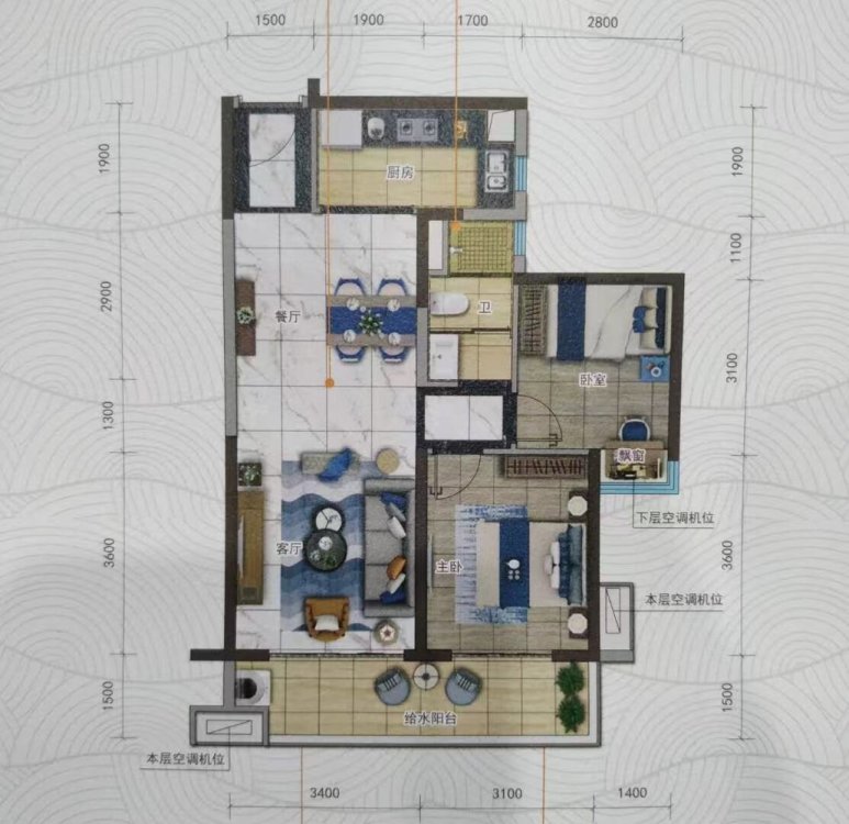 有美小镇,碧桂园对面小区电梯中层 2房1厅拎包入住 包物业停车方便！1