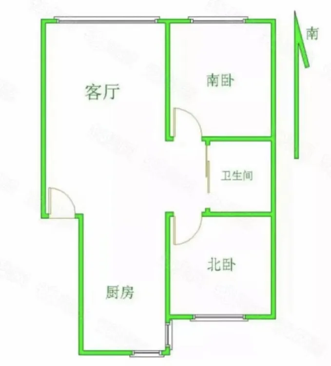 出租阳光水岸六层精装一室一厅一卫拎包入住包取暖物业