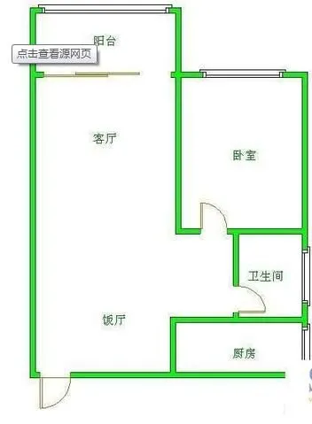 实拍王府井升龙广场E区标准一室一厅家具电器齐全随时拎包住