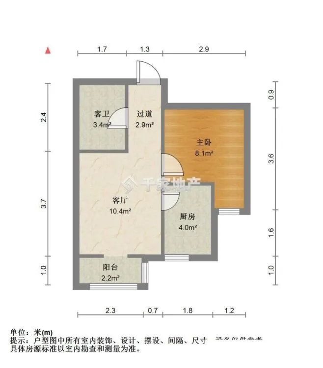 新上真房 万科未来城 一室一厅 精装 电话联系