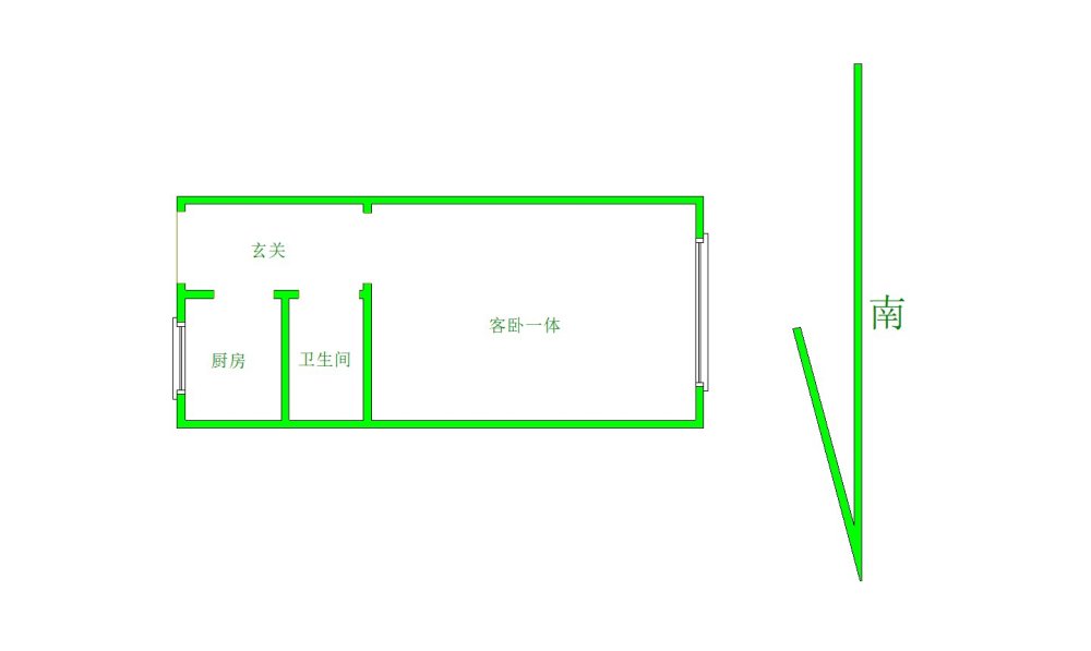 一拖八号街坊,上海市场拖二小拖二中景华路一室精装双气入户能做饭拎包入随时看1