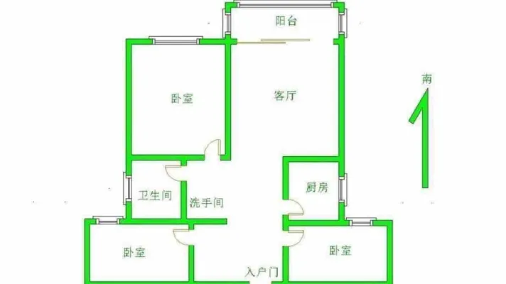 建业定鼎府一期 3室2厅1卫 精装修 南北通透 电梯房