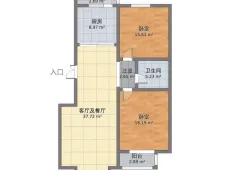 金安|明珠江南世家2室2厅1卫出租|买房租房佣金全返