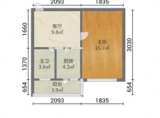 萨尔图|巨鹰国际1室1厅1卫出租|买房租房佣金全返