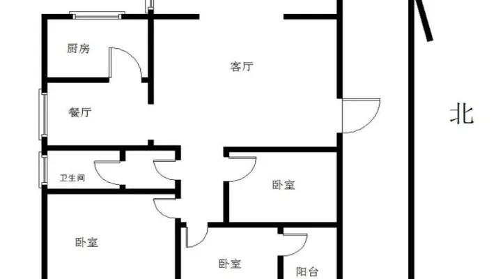 五一西路B区 3室2厅1卫 配套齐全 129平 南北通透