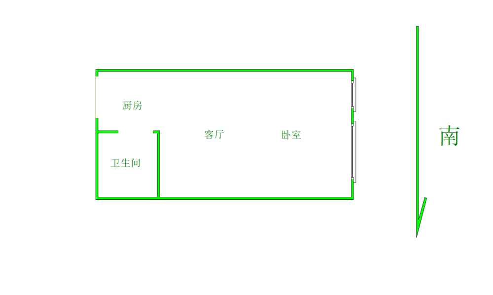 升龙广场C区,中心医院旁~精装修一室一厅~可做饭~密码锁~拎包入住~手慢无1