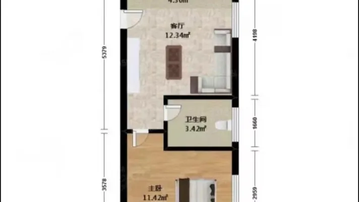 城南万达广场楼上小区公寓交通方便家电齐全房东委托发租不收費用