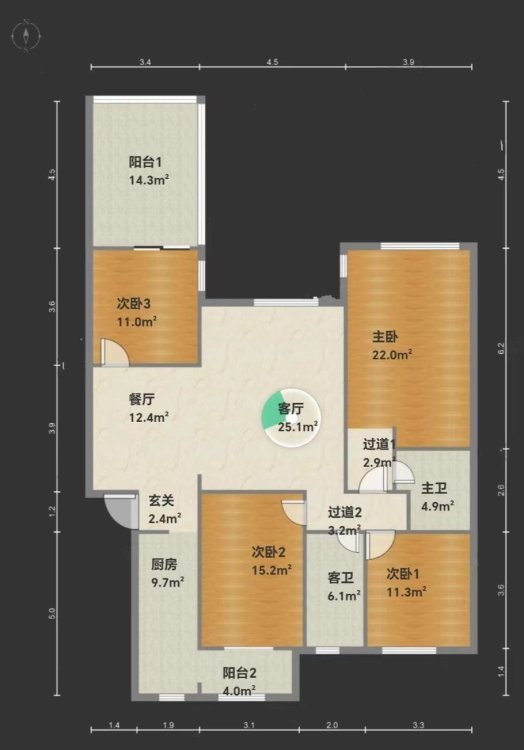 五环锋尚,五环锋尚 洋房二楼 4房精装修诚心出租 看房方便 地铁口1