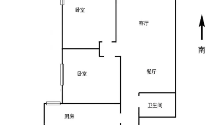 出租新洲嘉苑B区  中间楼层  两室两厅精装修 月租1400