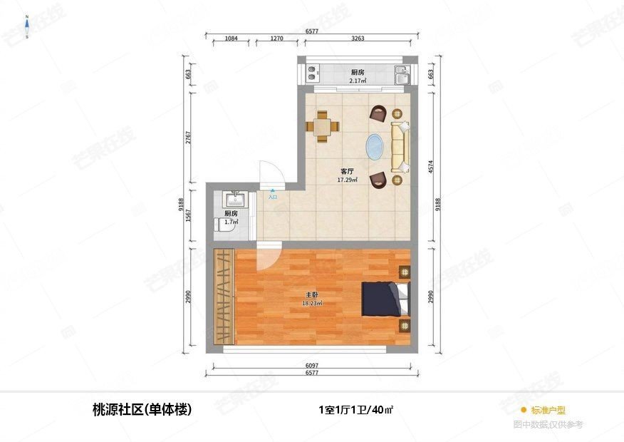 桃源社区,实图实拍  怀远门地铁旁  精装温馨一室  短租月付可议1