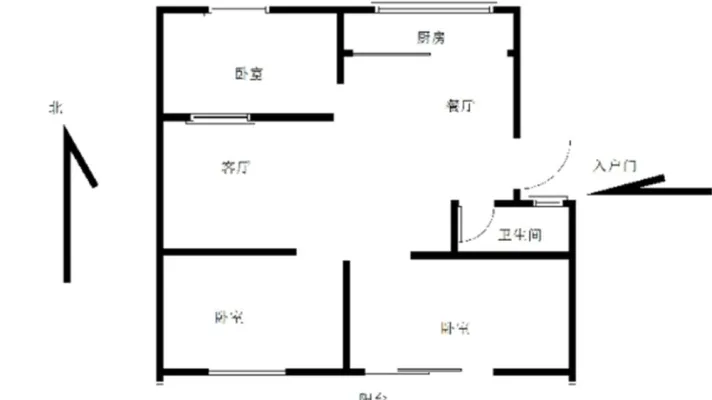 外贸小区 3室2厅1卫 精装修 113平