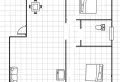 珠江路百乐苑4楼 2室2厅84平米 家具家电齐全 停车方便1