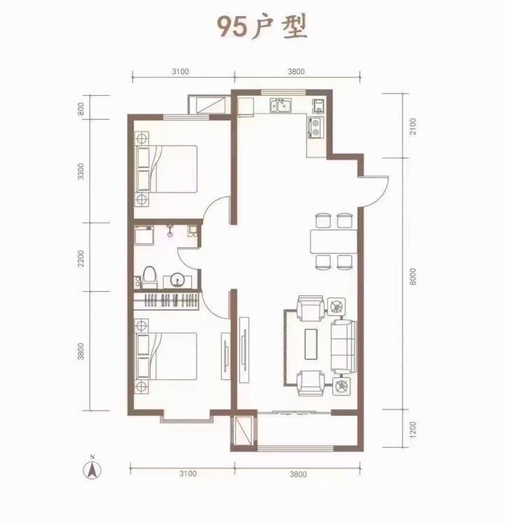 龙泽国际,真房！龙泽国际 商品房 步行到东方 拎包入住 2空调1