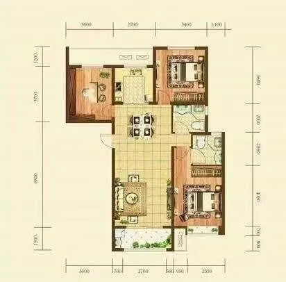 万达附近 绿地公馆二期 带车位储 精装修 家具家电齐全密码锁