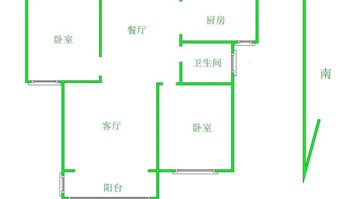 国花宝居 2室2厅1卫 电梯房 配套齐全  三中附近