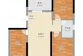 出租新上海花苑电梯房三室两厅精装修家电家具齐全拎包入住！1