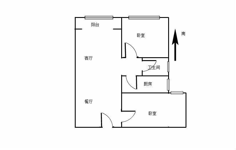 天和苑,武汉路 近地铁 天和苑 精装电梯两室 拎包入住 南北通透1