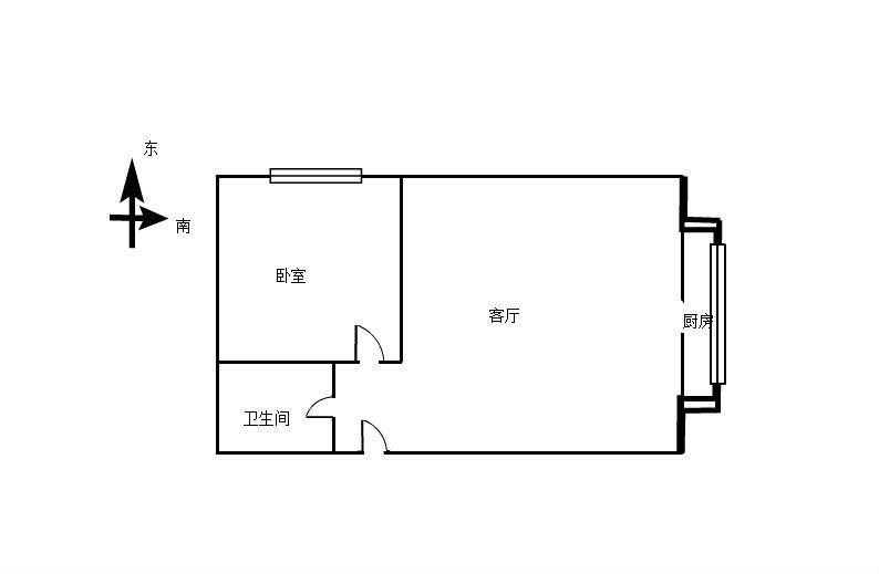 泰祺小区,沙区德汇万达商贸城附近一室一厅简单装修家具家电齐全随时能看房1