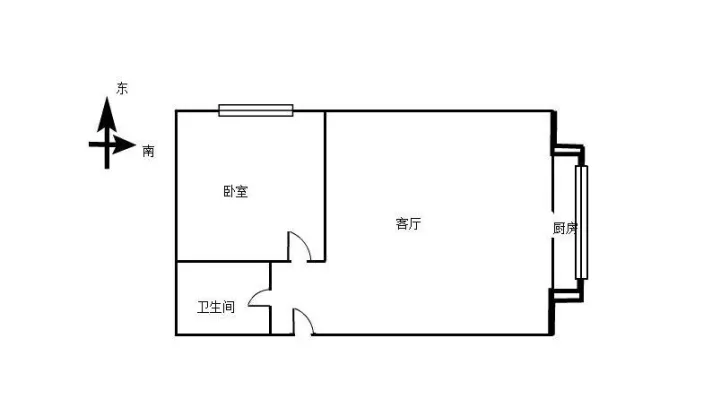 沙区德汇万达商贸城附近一室一厅简单装修家具家电齐全随时能看房