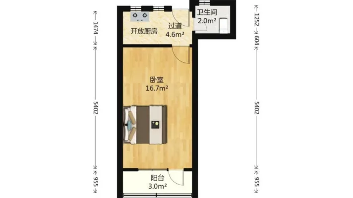 黄金三楼飘窗榻榻米阳台丨可养宠物丨双汇地铁丨岳阳医院曲阳百联