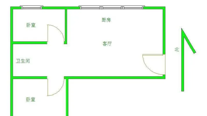 西华园小区二楼精装两室家电齐全拎包入住80平1200每月