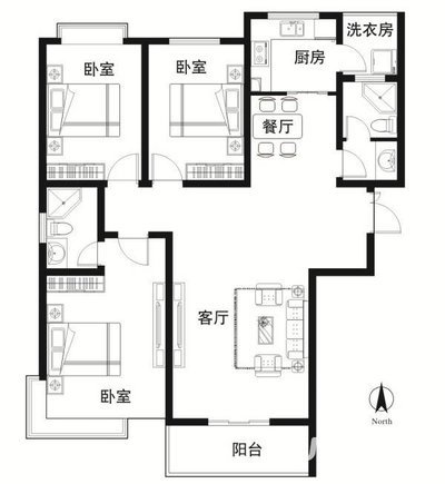 公园一号,公园一号 带50平漏台3室2卫 精装修 120平 南北通透1