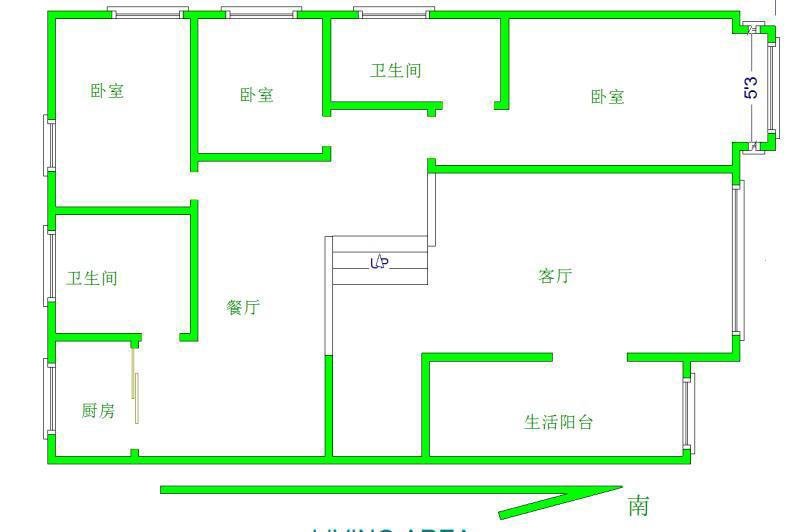 骏景天下,南昌路 滨河新村 精装三室电梯房 家具家电齐全 拎包入住！！1