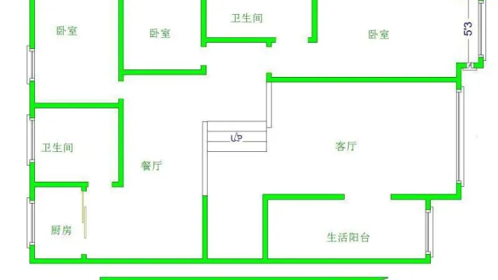 南昌路 滨河新村 精装三室电梯房 家具家电齐全 拎包入住！！