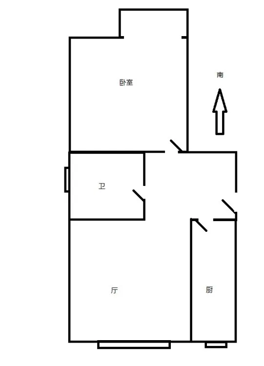 坝鑫家园，1居室南北通透