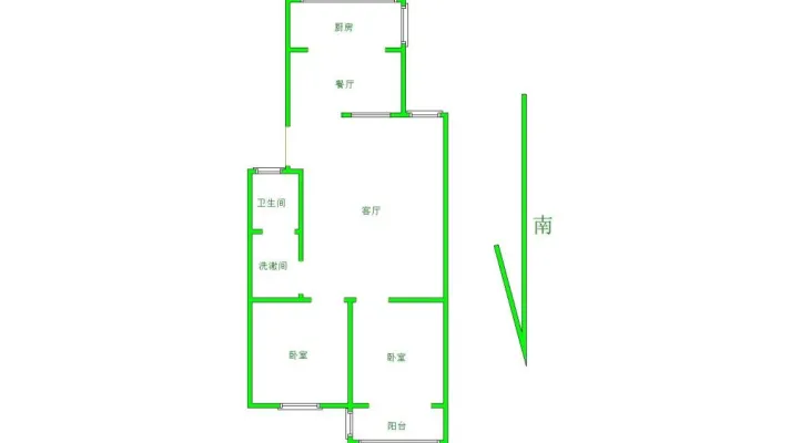 上海市场 地铁口 中侨绿城 两室 低楼层 精装 拎包入住