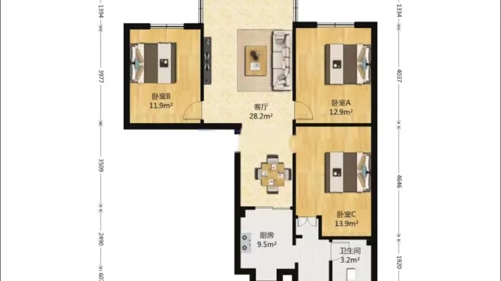 正规套三双卫房東直租0中介可押一付一靠近339电视塔市二医院