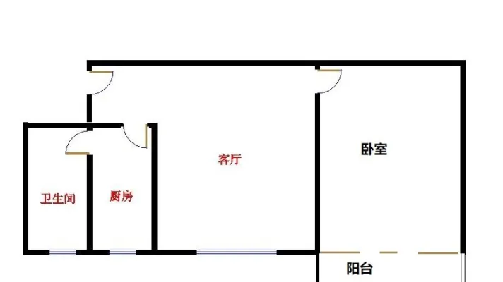 新收房源 晓港湾 1室1厅1卫 精装修 电梯房 40平