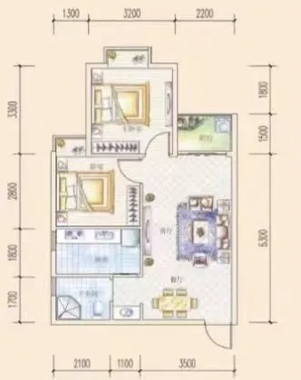 花果园北京八中旁V区精装修欧式三室一厅押一付一包物业