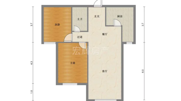 中心医院 两室拎包入住 价钱可谈 看房方便 海亮滨河壹号