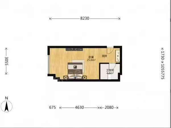 蓝湖郡,安选房源！大润发友阿附近电梯一房 住宅小区 两梯四户 有钥匙1