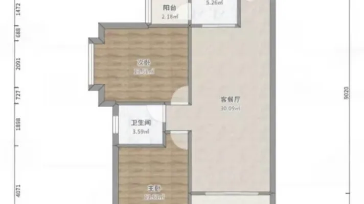 铁西睿达新城花园 双室 65平 3楼 精装修 带家电家具